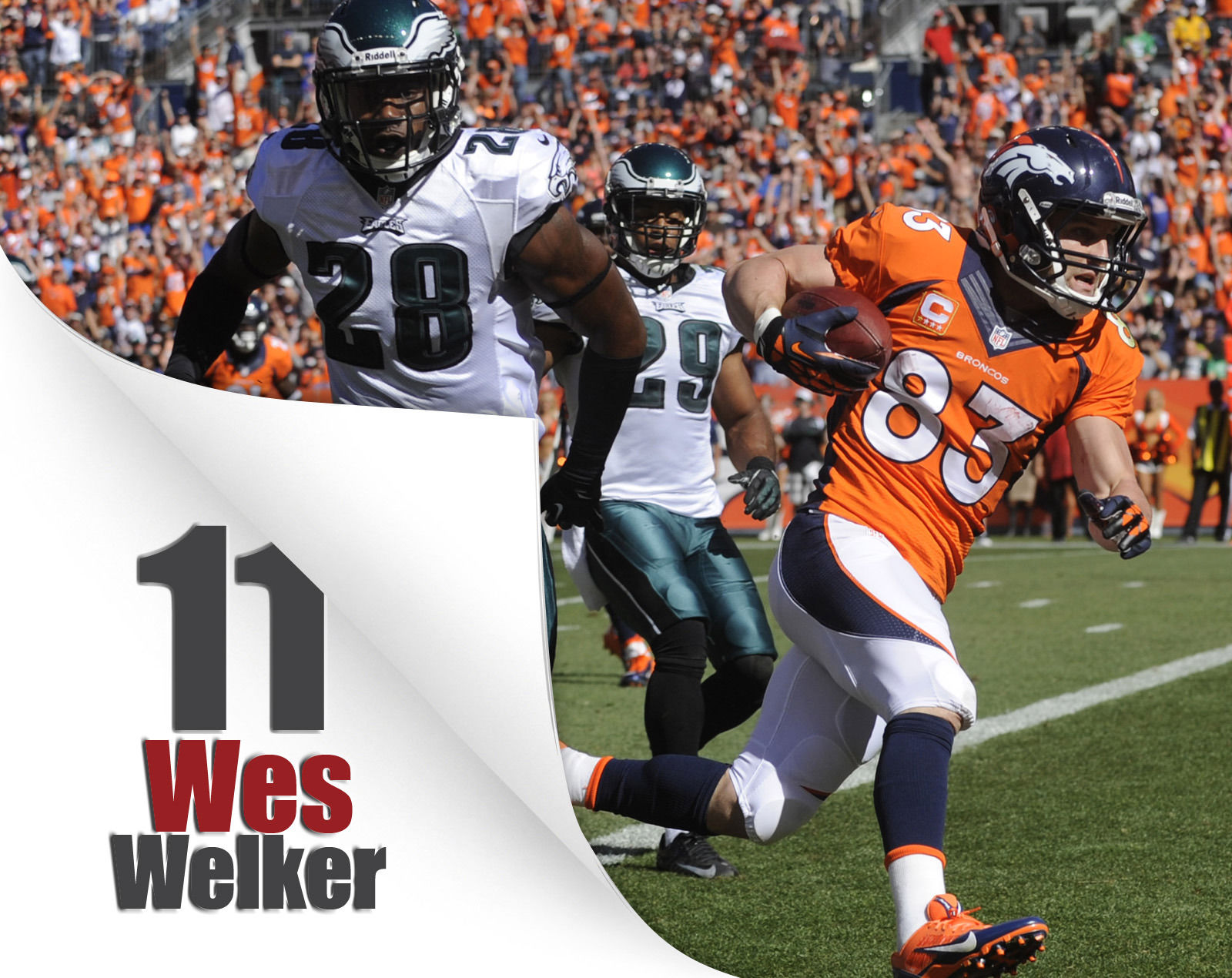 Touchdown catches by Peyton Manning's receivers
